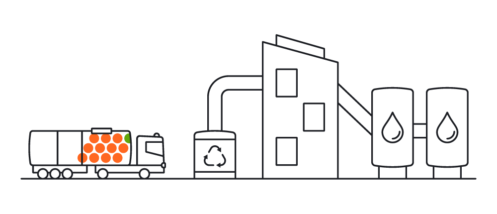 We transport pumped oily waste to the treatment facility